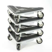 Small Caster Wheels - Black - View 9