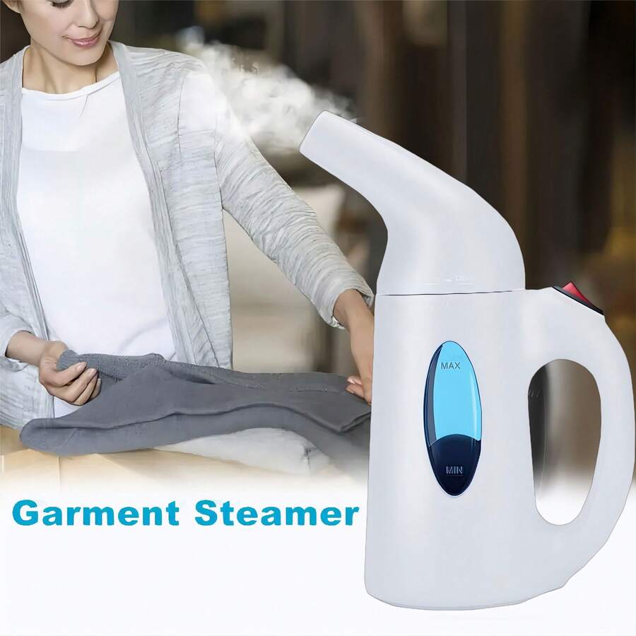 150ml Capacity Portable Handheld Garment Steamer, Fabric Wrinkle Remover For Home, Office And Travel - White - View 1