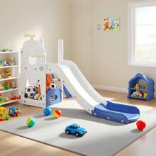 Slides, Freestanding Slides Suitable For Indoor And Outdoor Use, Including Long Slides, Ladders And Passage Slides; Garden Slide Sets (Large Sets). - 寶藍色 - 查看 2