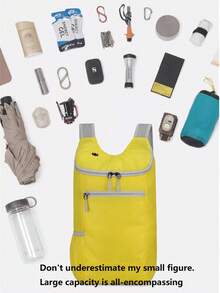 20L Foldable Outdoor Backpack, Water-Resistant Lightweight Hiking Bag - Multicolor - View 5