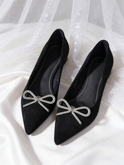 2件装可拆卸DIY鞋饰，白色、金色、黑色水晶珍珠蝴蝶结金属扣装饰，时尚优雅鞋夹，适用于高跟鞋、鞋子、包包，黑色、白色、红色