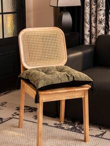 1PC Retro Snow Neil Thickened Seat Cushion, Square Living Room Chair Pad, Office Long Sitting Cushion, Four-Season Universal Luxury Seat Cushion Chair Cushion Gaming Chair Office Chair Car Seat Cushion Chair Pillow - Multicolor - View 8