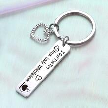 1pc TV Show Lover Key Chain Bestie Keychain Thank You Gift For Friend Jewelry Coworkers Gift - Silver - View 2