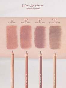 Clio 1.45g/0.05oz Velvet Lip Liner 02, Silky Velvet Matte Texture, Long-Lasting Lip Liner, Precise Application, Creates Fuller Lip Shape, All-Day Wear Korean Makeup|K-Beauty - 02 - 查看 3