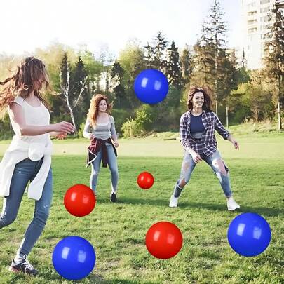 2 Bộ Bóng Đồ Chơi PVC Bơm Hơi và Bóng Trò Chơi, Phụ Kiện Trò Chơi Ngoài Trời, Thích Hợp Cho Tiệc Sinh Nhật, Tụ Họp Gia Đình, Trang Trí và Quà Tặng