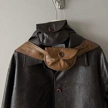 Fashionable High-End Accessory, Minimalist Retro Design PU Leather Waist Bag 85390 - Multicolor - View 4