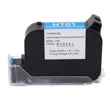 Cartucho de tinta para impresora portátil de 42 ml, paquete de reemplazo de cartucho de tinta para impresora de inyección de tinta de secado rápido, 12,7 mm, azul - Azul - Ver 1