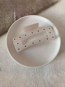 1pc Elegant Black & White Polka Dot Hair Clip, Non-Slip , Made Of Acrylic Material. Valentine's Day Accessory, Suitable For Long And Thick Hair Women. Suitable For Daily Wear, Beach, Wedding, Party And Other Occasions. Fashionable And Minimalist Design Also Suitable For Office, School, Date And Other Occasions Women Hair Accessories Elegant Hair Claws Fashion Claw Clip Fashion Hair Clutch - Multicolor - View 11