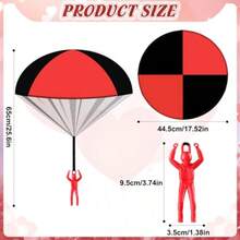 24 Pack Valentines Day Gift Cards With Parachute Toys Hand Throw Flying Toys Army Soldiers Parachute Game For School Exchange Gifts Prizes Party Favor Goodie Bag StuffersFull Of Fun - As Pic - View 3