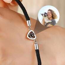 Personalized Customized Photo Projection Bracelet Couple Halloween Gift Bracelet Photo Bracelet Set Anniversary Gift Valentine's Day Gift - Multicolor - View 11