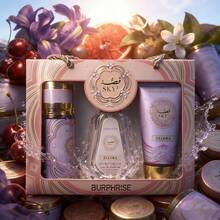 Lattafa BURPHISE ELLORA 3-PIECE WOMEN'S PERFUME GIFT SET - EAU DE PARFUM 50ML + MIST 88ML + LOTION 88G - LUXURIOUS FEMININE PERFUME