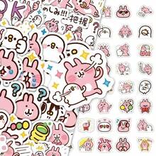 120pcs Cute Pink Rabbit Cartoon Stickers, Waterproof Stickers For DIY Scrapbooking, Phone Case, Water Bottle, Skateboard, Guitar, Gifts - Multicolor - View 7