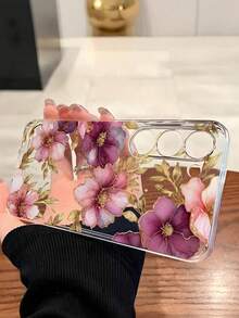 Funda para  con un exquisito diseño floral, apta para las series  17/AIR/16E/15/14/13/12/11/XS MAX/XR/PRO/PLUS/PRO MAX/MINI. También compatible con las series  S25/A/M/NOTE,  S/G/EDGE/E y modelos de la serie Transsion TECNOCAMON/PHANTOM/SPARK. Transparente, sencilla, elegante y duradera, utiliza material TPU para una mayor protección. Ideal para San Valentín, Halloween, Navidad, Año Nuevo y otras celebraciones, es la mejor opción para uso personal o para regalar. - transparente - Ver 4