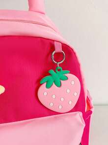 New Versatile Strawberry Backpack, Lightweight Casual Schoolbag, Dopamine Mini Backpack. - Pink - View 6