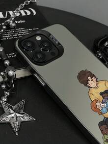 1pc Anime Caretaker Graphic Shockproof Phone Case Compatible With IPhone 11, 12, 13, 14, 11 Pro Max, 12 Pro Max, 13 Pro Max, 14 Pro Max, XR, 15, 15 Pro, 15 Pro Max, Series - Multicolor - View 2