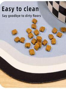 Customizable Quick-Drying Pet Feeding Mat, Personalized Pet Feeding Mat - Quick Dry Waterproof Non-Slip Cat Bowl Mat, Personalized Pet Cat Dog Diatomite Anti-Fouling Feeding Mat, Compact Fresh Cloud-Shaped Design - Multicolor - View 7