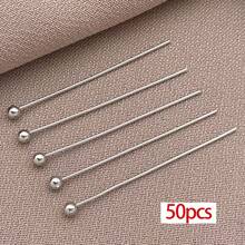 50pcs 18K Gold Plated Ball Head Pins End Headpins Brass Wire Needle Straight Sewing Pins For Earring Pendant Bracelet Necklace Jewelry Making Findings DIY Craft Handmade - Multicolor - View 13