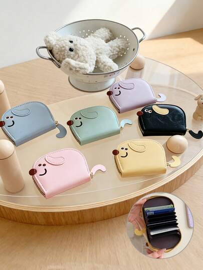 腊肠犬造型卡包，面包造型钱包，风琴式卡套，大容量女士钱包，小巧便携，多卡位设计，多种颜色可选，适合作为礼物送给家人、朋友和爱人，学生和成年人日常通勤和旅行使用，也是送给女朋友或婆婆的完美生日礼物。