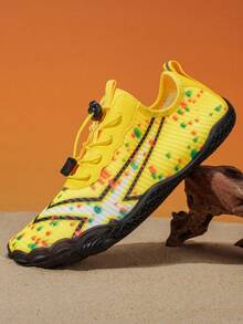 L.S.W.P Męskie buty do wody typu amfibia, szybkoschnące buty outdoorowe z grubą podeszwą odporną na przecięcia, odpowiednie do surfowania, nurkowania, na plażę, wędrówek po strumieniach, wspinaczki górskiej i ćwiczeń fitness w pomieszczeniach, takich jak joga, bieżnia, aerobik, skakanka - Pomarańczowy - Zobacz 2