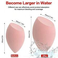 8 Pcs Unisex Dry Wet Dual Use Makeup Sponge Set Soft Blend Foundation Concealer Blush Powder  Sponges Multi Colored Purple For Daily Makeup Application Use - 4件裝 - 多色A - 查看 2