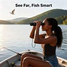 1/2pcs 3-In-1 Eyeglasses Style Binoculars, Telescope And Magnifier Combo, Multi-Functional Magnifying Glasses For Fishing, Watching Shows - Multicolor - View 9