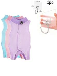 Lightweight Breathable Elastic Cat Spay/Neuter Suit, Summer, Anti-Lick Anti-Scratch Post-Surgery Wear - Multicolor - View 15