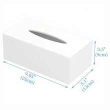 Tissue Box & Rack - Dimensions Of the White Item: 25*13*9cm - View 7