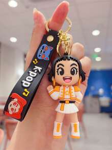 Mattel Demon Hunter Anime Keychain, PVC Backpack Pendant - Multicolor - View 16