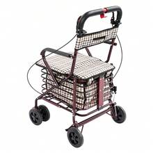 WUPYI Foldable Rollator Walker With Seat & Basket - Shock Absorbing Wheels - Default - View 7