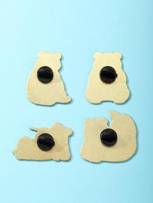 1 Ghim cài áo hình gấu trúc dễ thương nhiều tư thế bằng kim loại tráng men - Dành cho nam và nữ, thích hợp đeo hàng ngày (kiểu cầm hoa cúc/ngồi/lăn/ăn tre), phụ kiện thời trang chủ đề động vật hoang dã, trang trí áo khoác và là món quà lý tưởng cho người yêu gấu trúc. - Nhiều màu - Xem 5