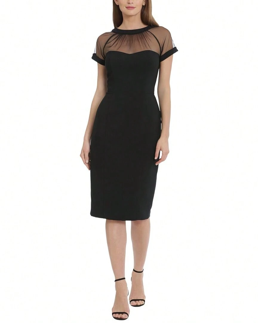 Maggy London Midi Dress - Black - View 1