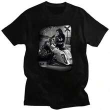 David Gonzales Art DGA Ride Or Die Till The Wheels Fall Of Adult Mens Tee Shirt - 黑色 - 查看 1