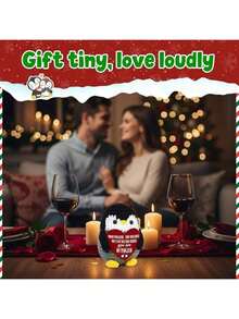 1件爱心企鹅送给他/她 - 活泼的企鹅钩针编织 - 周年纪念日生日礼物，适合男女、男朋友、女朋友、丈夫和妻子、爱人、情人节礼物，我爱你送给他的礼物。 - 彩色 - 查看 6