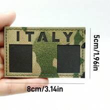 Italy Flag Patch - IR Reflective Tactical Morale Badge With Hook & Loop Fastener For Customizing Clothing, Backpacks, Hats, Vests & Bags - Multicolor - View 7