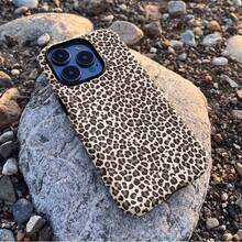 Fashionable Leopard Print, Dual-Layer Protective Phone Case For  16 Pro Max, 15 Pro, 13, 11, 12, XS, 8 Plus, 7 Glossy 2-In-1-For-Your-New- - Black - View 5