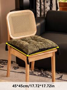 1PC Retro Snow Neil Thickened Seat Cushion, Square Living Room Chair Pad, Office Long Sitting Cushion, Four-Season Universal Luxury Seat Cushion Chair Cushion Gaming Chair Office Chair Car Seat Cushion Chair Pillow - Multicolor - View 13