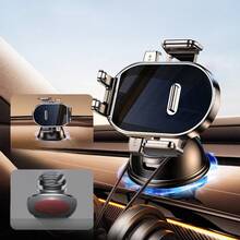 360° Rotatable Car Phone Holder | Universal ABS Plastic Dashboard Navigation Phone Mount, Unobstructed Air Vent - Mirror Suction Cup Type - View 5