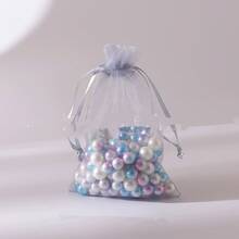 Vacuumable Pearl Yarn Drawstring Candy Bag, Jewelry And Cosmetics Packaging, Gift Mesh Drawstring Bag - Multicolor - View 17