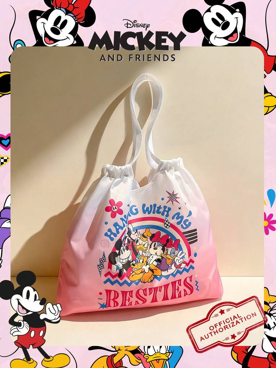 Disney 1 Túi đựng đồ họa tiết chuột Mickey được cấp phép chính thức, túi mua sắm dung tích lớn, túi tote gấp gọn dung tích lớn, túi đeo vai có dây rút, túi xách nhẹ. Được cấp phép chính thức - Có thể kiểm chứng. Dành cho nữ/bé gái/phụ nữ. Hoàn hảo cho sử dụng hàng ngày/mua sắm/đi chơi. - Nhiều màu - Xem 1