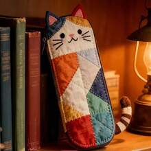 1 hộp đựng bút phối màu, thiết kế hình mèo hoạt hình dễ thương, tiện dụng và đựng văn phòng phẩm. - Nhiều màu - Xem 1