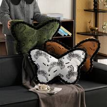 1pc Ancient And Luxurious Butterfly Shaped Embroidered Pillow, 23.62x15.75-Inch Decorative Pillow, Machine Washable, Suitable For Sofa, Living Room, Bedroom, And Office Decoration - 60*50cm - View 6