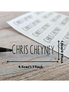 Personalized Name Stickers, Self-Adhesive Name Labels, Custom Kids' Labels, Custom Clear Labels, Custom Planner Stickers, Personalized Children's Labels, Suitable For Laptops, School Supplies, Water Bottles, Books, Stationery, Lunch Boxes, Pencil Cases, Mobile Phones, Student Club Activities - Multicolor - View 2