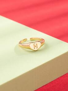 1 chiếc nhẫn kiểu cổ điển 26 chữ cái, thích hợp làm quà tặng cá nhân hóa, quà tặng bạn bè, quà tặng ngày lễ cho thanh thiếu niên. - Nhiều màu - Xem 32