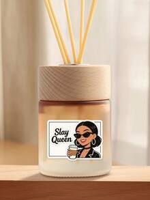 1张“女王范儿”趣味贴纸——大胆而励志的贴纸，可个性化您的笔记本电脑、手机和日记本——送给坚强、独立女性的理想礼物！