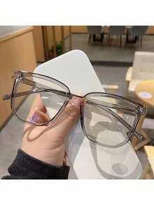 1PC Women Glasses To Prevent Visual Fatigue, Watch Computer, Watch TV, Play Games And Watch Mobile Phones, Transparent Lens Eye Care Fashion Glasses(No Glasses Case) - Multicolor - View 8