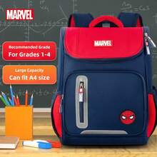 Disney Marvel Collaboration Ergonomic Polyester Superhero Backpack, Large/Red - A - View 2