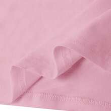Girls' 100% Cotton Casual T-Shirt With Cute Donut Print, Girls' Blouse, Stock In Brazil - Rosa Pálido - Ver 4