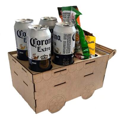 Carro Botanero Para Fiestas y Mesa De Dulces de MDF