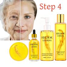 100毫升/瓶 人参精华液，适用于25岁以上女性，面部及眼部护理，保湿，促进胶原蛋白生成，抗衰老 - 多色 - 查看 3