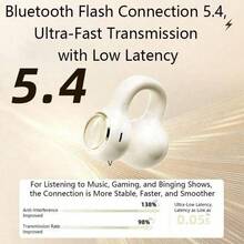 Lenovo EA430 Bluetooth Earphones, Earhook Open-Ear Design, Bluetooth 5.4 Wireless Sports Music Gaming Headphones, Compatible With Apple, Huawei, Xiaomi, OPPO And Other Android Smartphones - Multicolor - View 3